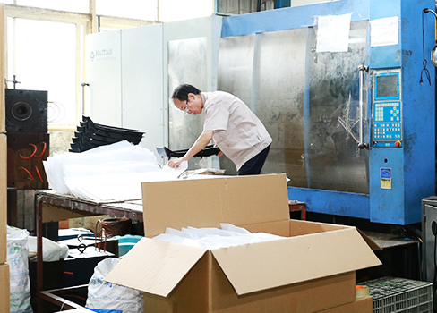 two worker checking dimension of 